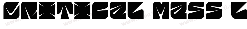 Critical Mass LDR Regular字体转换